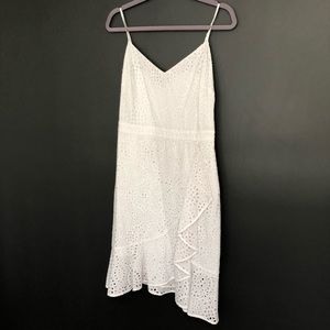 White eyelet dress